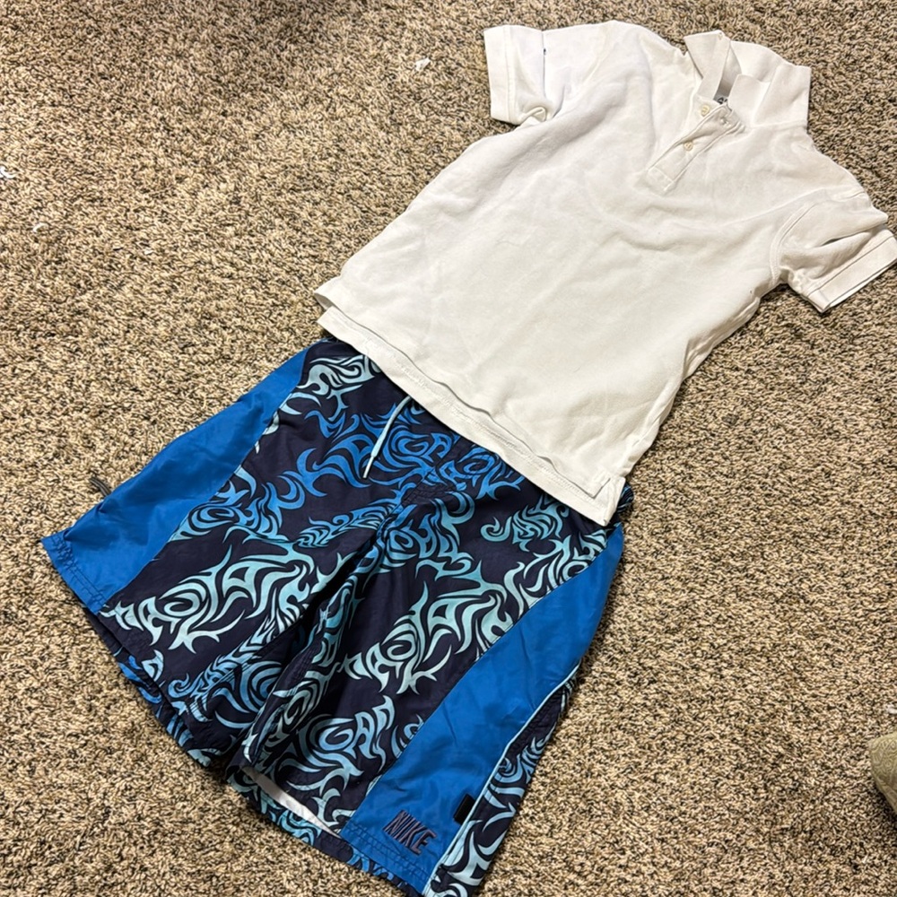 Nike swim suit with bonus polo